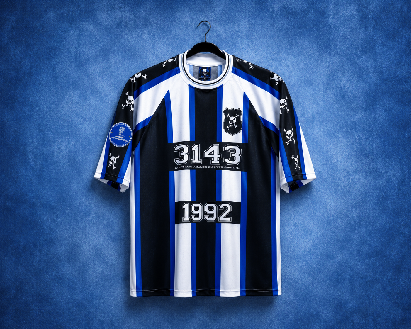 Camiseta Conmemorativa Comandos Azules Distrito Capital 3143 | Edición 2026