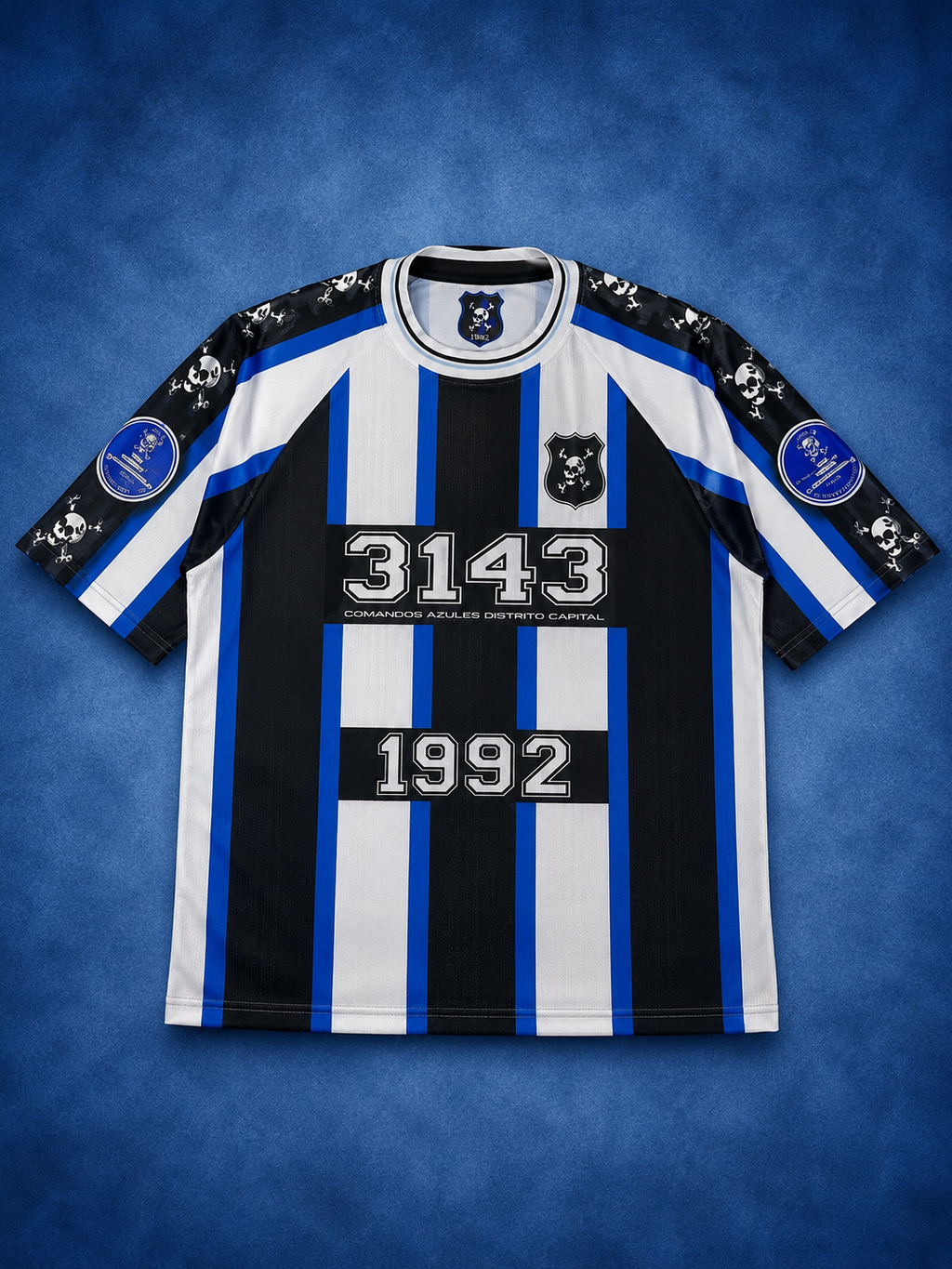 Camiseta Conmemorativa Comandos Azules Distrito Capital 3143 | Edición 2026